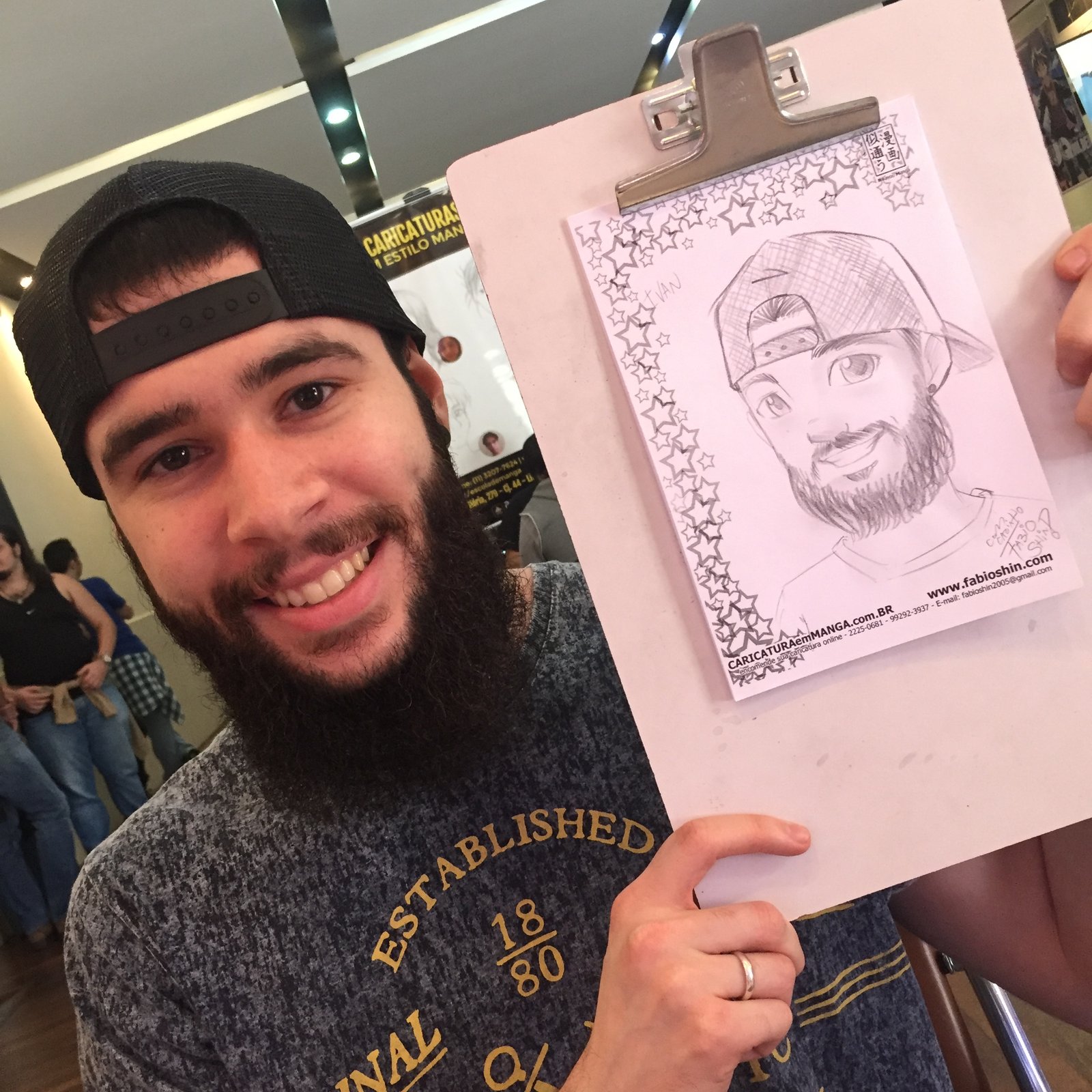 Exemplo de caricatura
